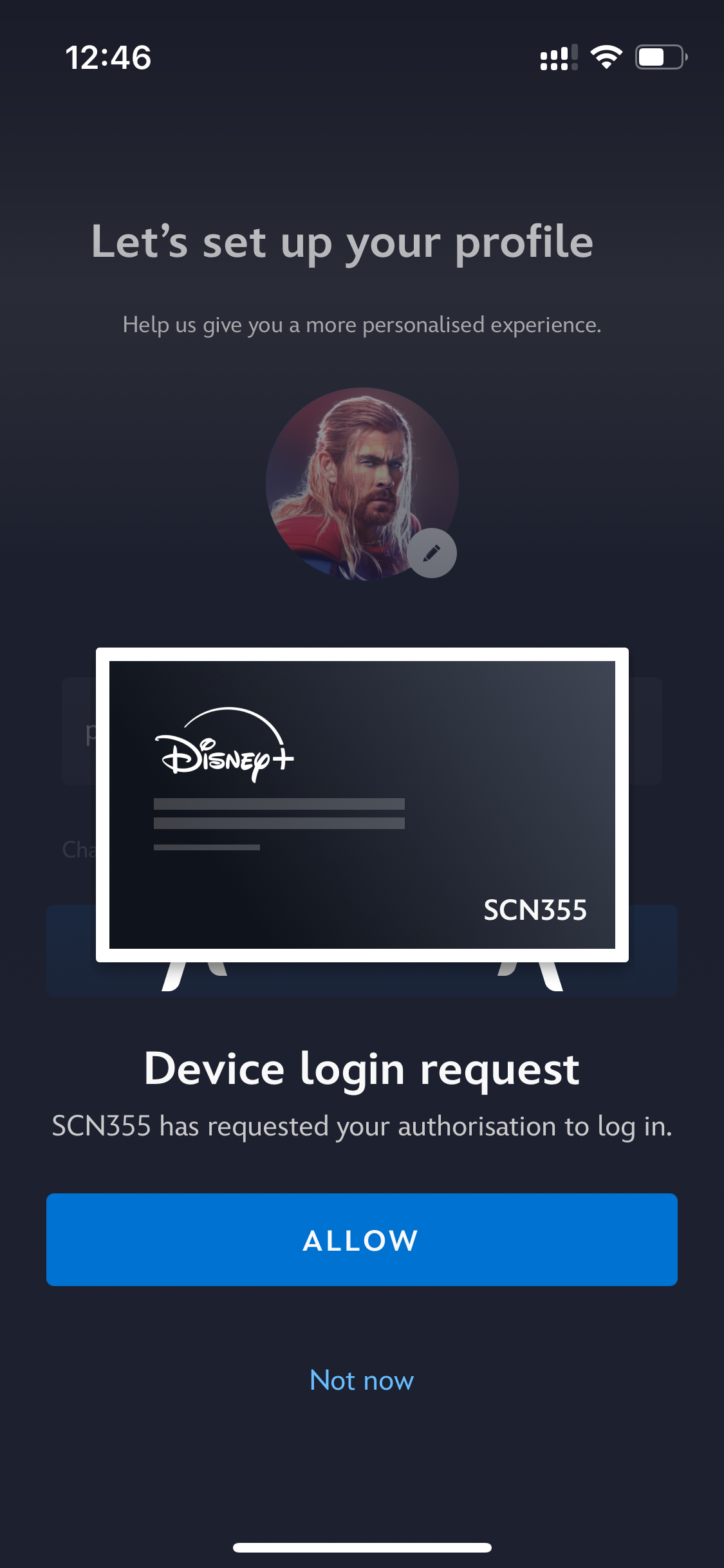 Disney+ mobile login
